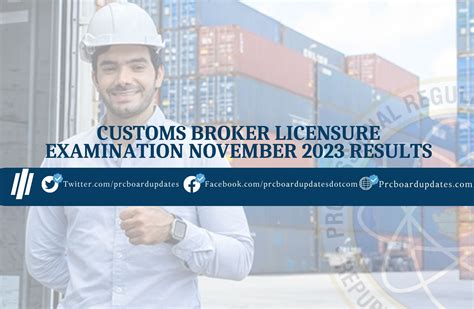 customs broker result 2023